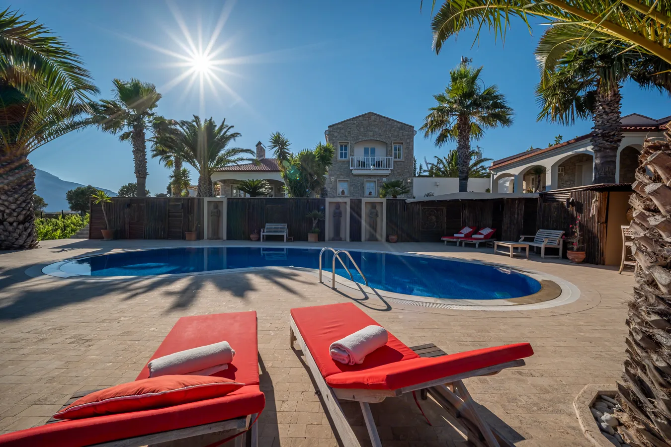 Historisches Herrenhaus im mediterranen Stil mit Hamam in Datça Reşadiye — Villa Buddha 65