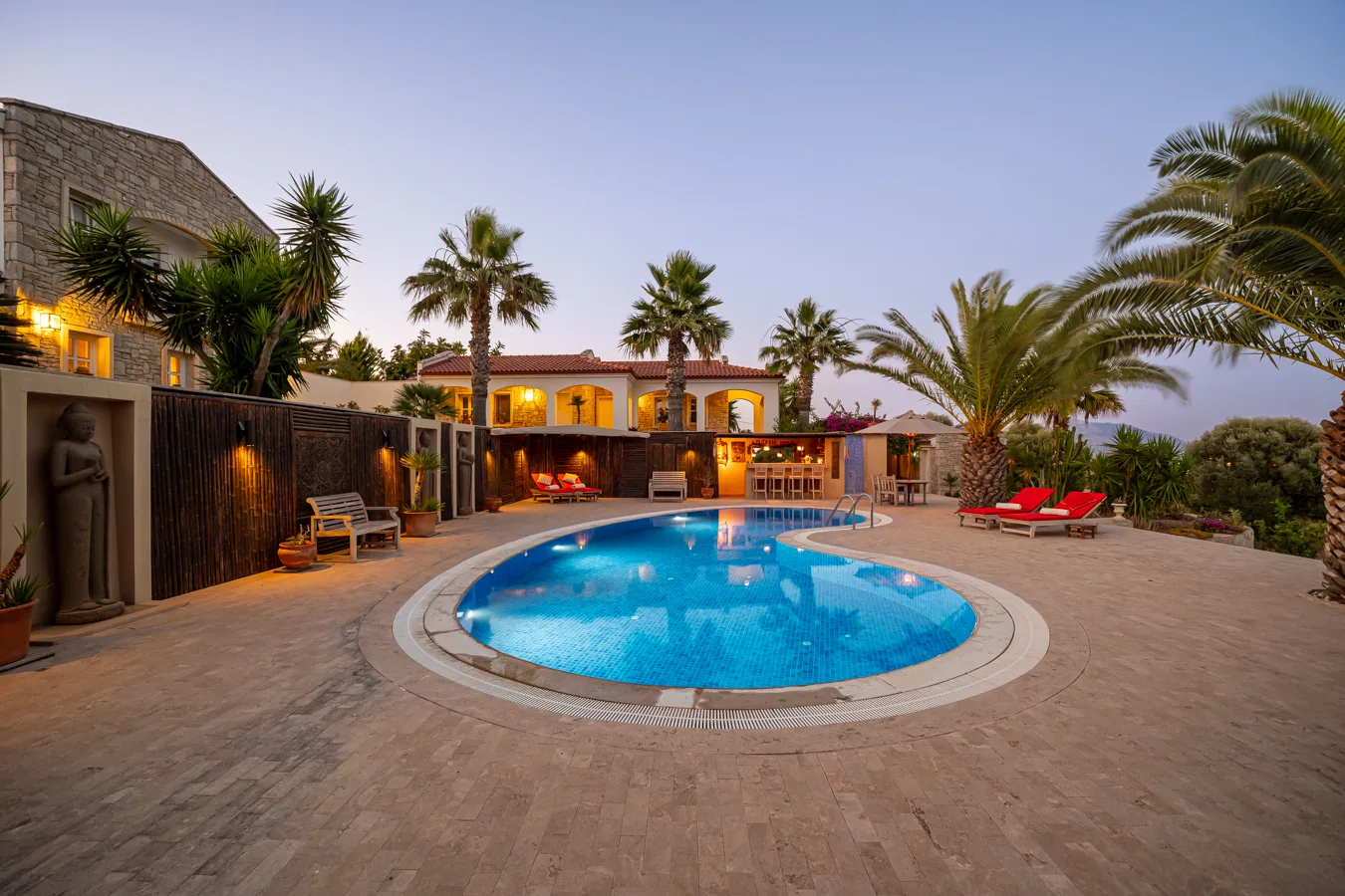 Historisches Herrenhaus im mediterranen Stil mit Hamam in Datça Reşadiye — Villa Buddha 5